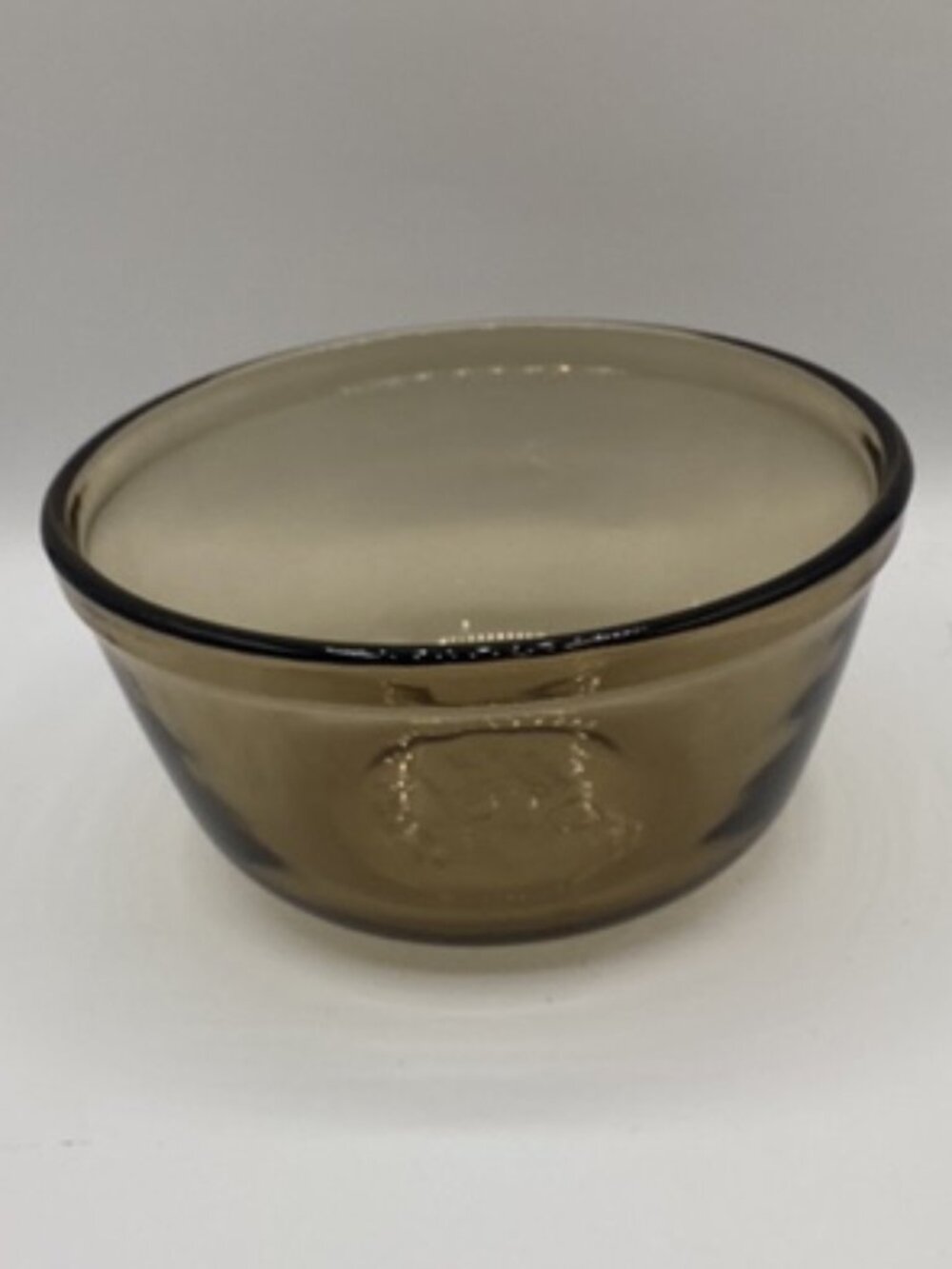 Anchor Hocking Mixing Bowl 1 Quart Amber Brown USA Perfect Condition